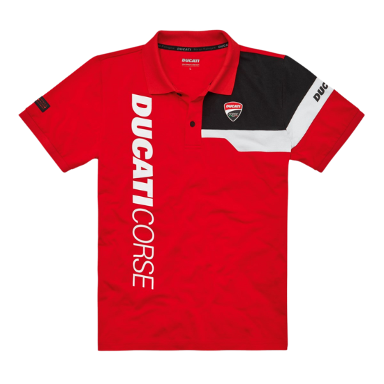 DC TRACK 21 RED POLO-SHIRT front