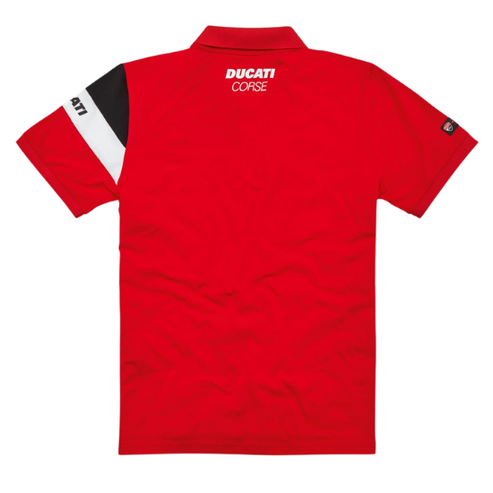 DC TRACK 21 RED POLO-SHIRT back