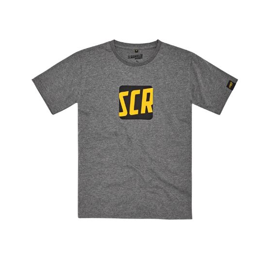 SCR ICON GREY T-SHIRT front