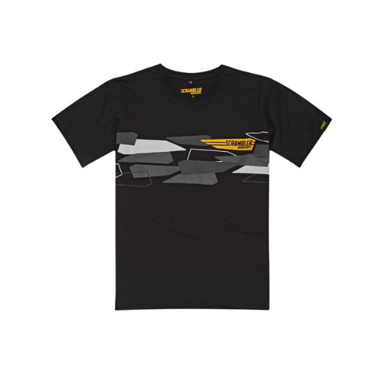 SCR WING BLACK T-SHIRT front