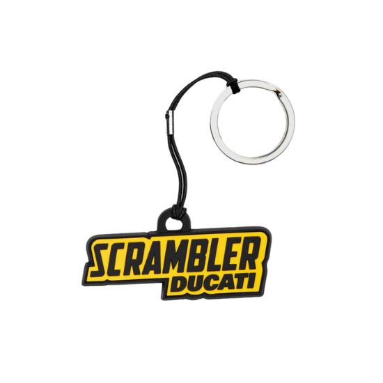 Picture of Ducati Scrambler Logo Keychain – Branded Key Ring Gift