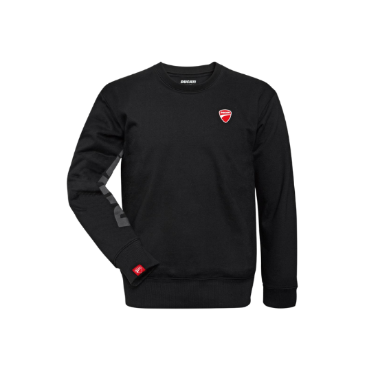 SWEATSHIRT LOGO ROUNDNECK BLACK front