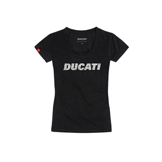 T-SHIRT DUCATIANA 2.0 LADY BLACK front