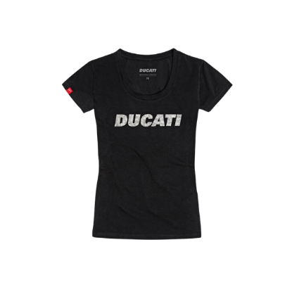 T-SHIRT DUCATIANA 2.0 LADY BLACK front