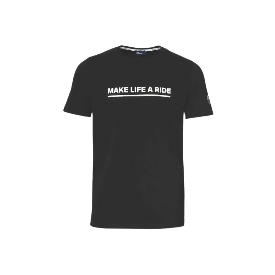 MAKE LIFE A RIDE MEN'S BLACK T-SHIRT L