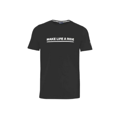 MAKE LIFE A RIDE MEN'S BLACK T-SHIRT L