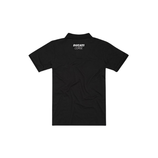 DC SPORT BLACK POLO-SHIRT  back