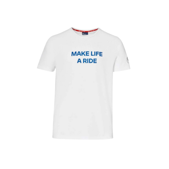 BMW MAKE LIFE A RIDE WHITE TSHIRT