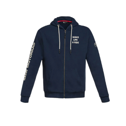 BMW Make Life A Ride Zip Hoodie Dark Blue