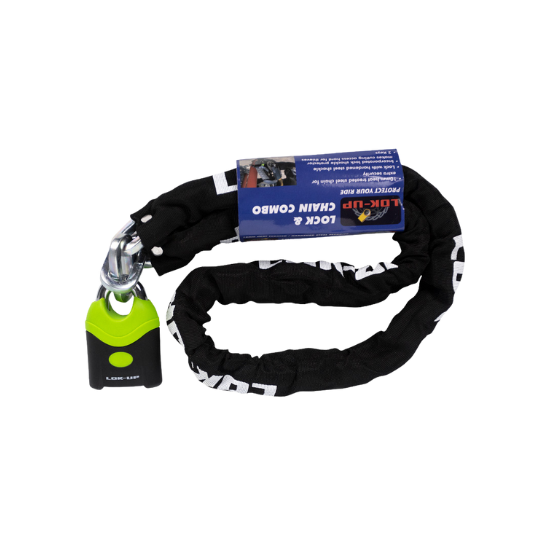 CHAIN & GREEN PADLOCK